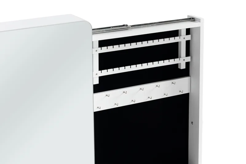 Rogue Smyckesskåp med Spegel - Vit - Förvaring - Småförvaring - Smyckesförvaring - Smyckesställ & smyckesskrin