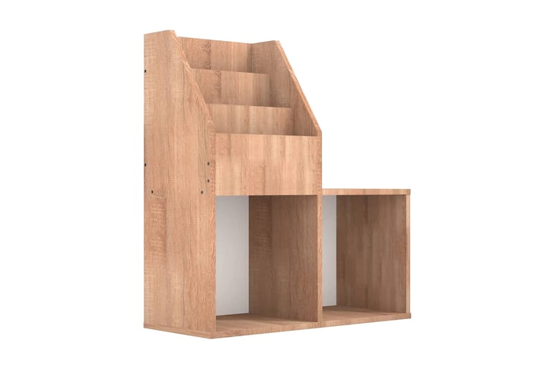 Tidningsställ för barn sonoma-ek 71x30x78,5 cm spånskiva - Ek - Förvaring - Småförvaring