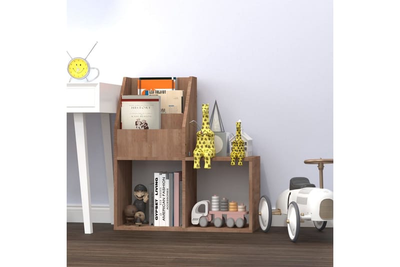 Tidningsställ för barn sonoma-ek 71x30x78,5 cm spånskiva - Ek - Förvaring - Småförvaring