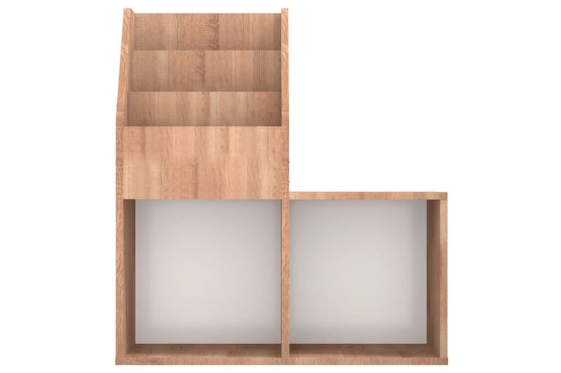 Tidningsställ för barn sonoma-ek 71x30x78,5 cm spånskiva - Ek - Förvaring - Småförvaring