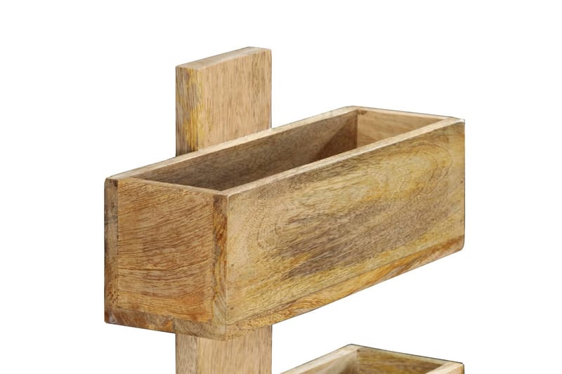 Väggmonterat tidningsställ 30x11x72 cm massivt mangoträ - Brun - Förvaring - Småförvaring