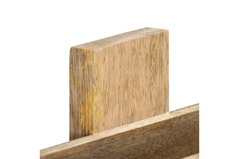 Väggmonterat tidningsställ 30x11x72 cm massivt mangoträ - Brun - Förvaring - Småförvaring