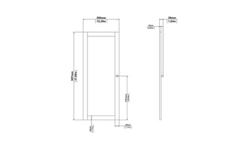 Trysil Dörr till Bokhylla 39x95,7 cm - Natur - Förvaring - Klädförvaring - Garderob & garderobssystem - Garderobsdörr - Vikdörr garderob