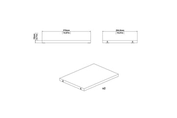Trysil Hyllplan 37 cm - Vit - Förvaring - Klädförvaring - Garderob & garderobssystem - Garderobsinredning