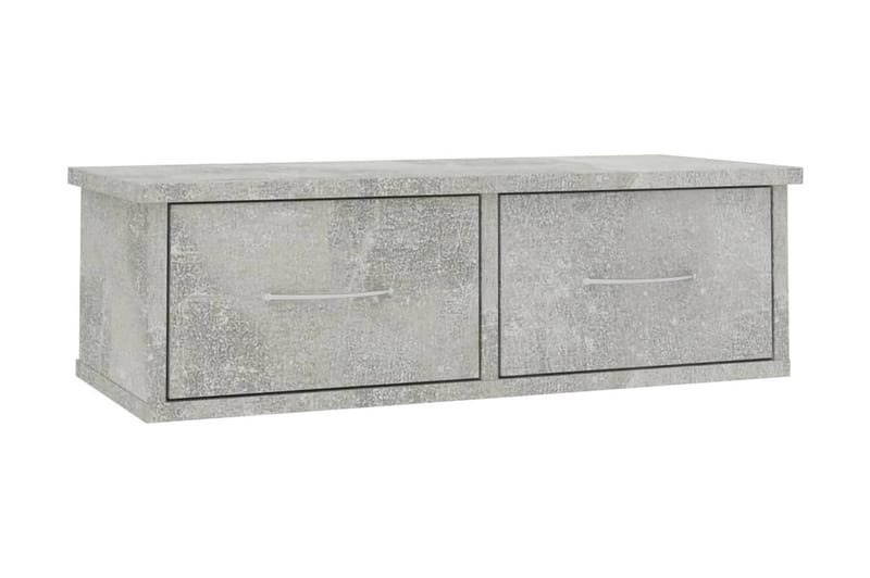 Väggmonterade lådor betonggrå 60x26x18,5 cm spånskiva - Betonggrå - Förvaring - Väggförvaring