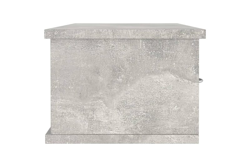 Väggmonterade lådor betonggrå 88x26x18,5 cm spånskiva - Betonggrå - Förvaring - Väggförvaring