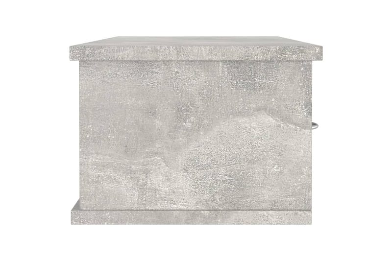 Väggmonterade lådor betonggrå 88x26x18,5 cm spånskiva - Betonggrå - Väggförvaring