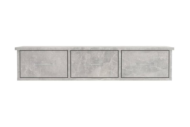 Väggmonterade lådor betonggrå 88x26x18,5 cm spånskiva - Betonggrå - Förvaring - Väggförvaring
