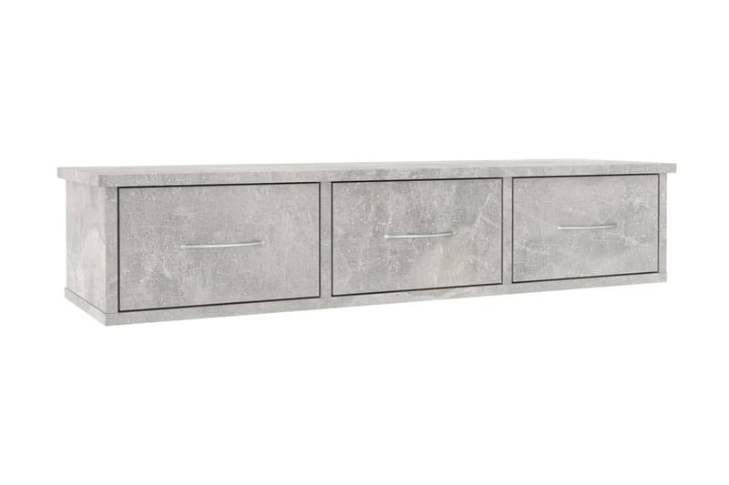 Väggmonterade lådor betonggrå 88x26x18,5 cm spånskiva - Betonggrå - Förvaring - Väggförvaring