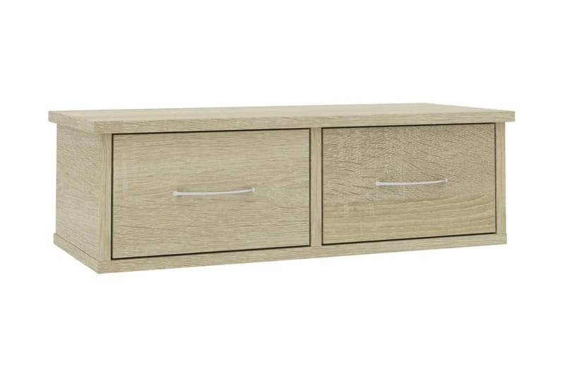 Väggmonterade lådor sonoma-ek 60x26x18,5 cm spånskiva - Brun - Förvaring - Väggförvaring
