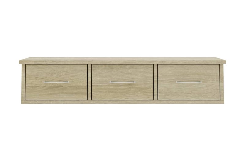 Väggmonterade lådor sonoma-ek 88x26x18,5 cm spånskiva - Brun - Förvaring - Väggförvaring