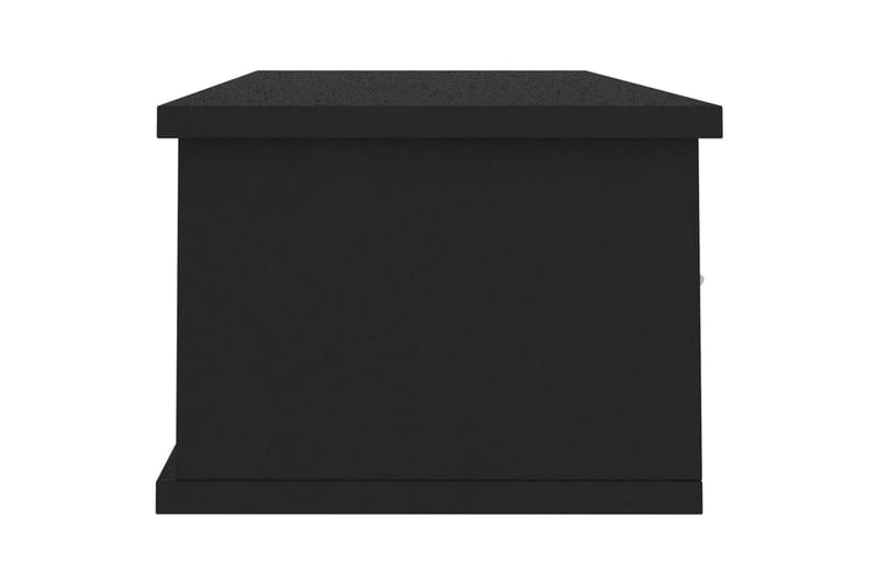Väggmonterade lådor svart 88x26x18,5 cm spånskiva - Svart - Förvaring - Väggförvaring