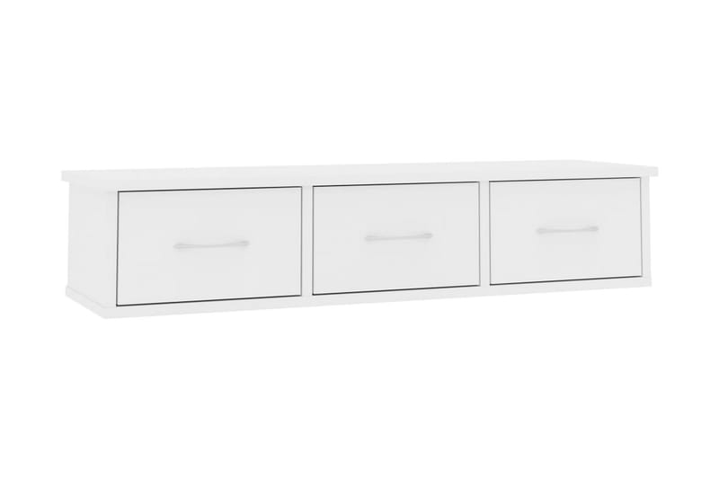 Väggmonterade lådor vit 88x26x18,5 cm spånskiva - Vit - Förvaring - Väggförvaring