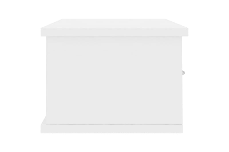 Väggmonterade lådor vit högglans 60x26x18,5 cm spånskiva - Vit högglans - Väggförvaring