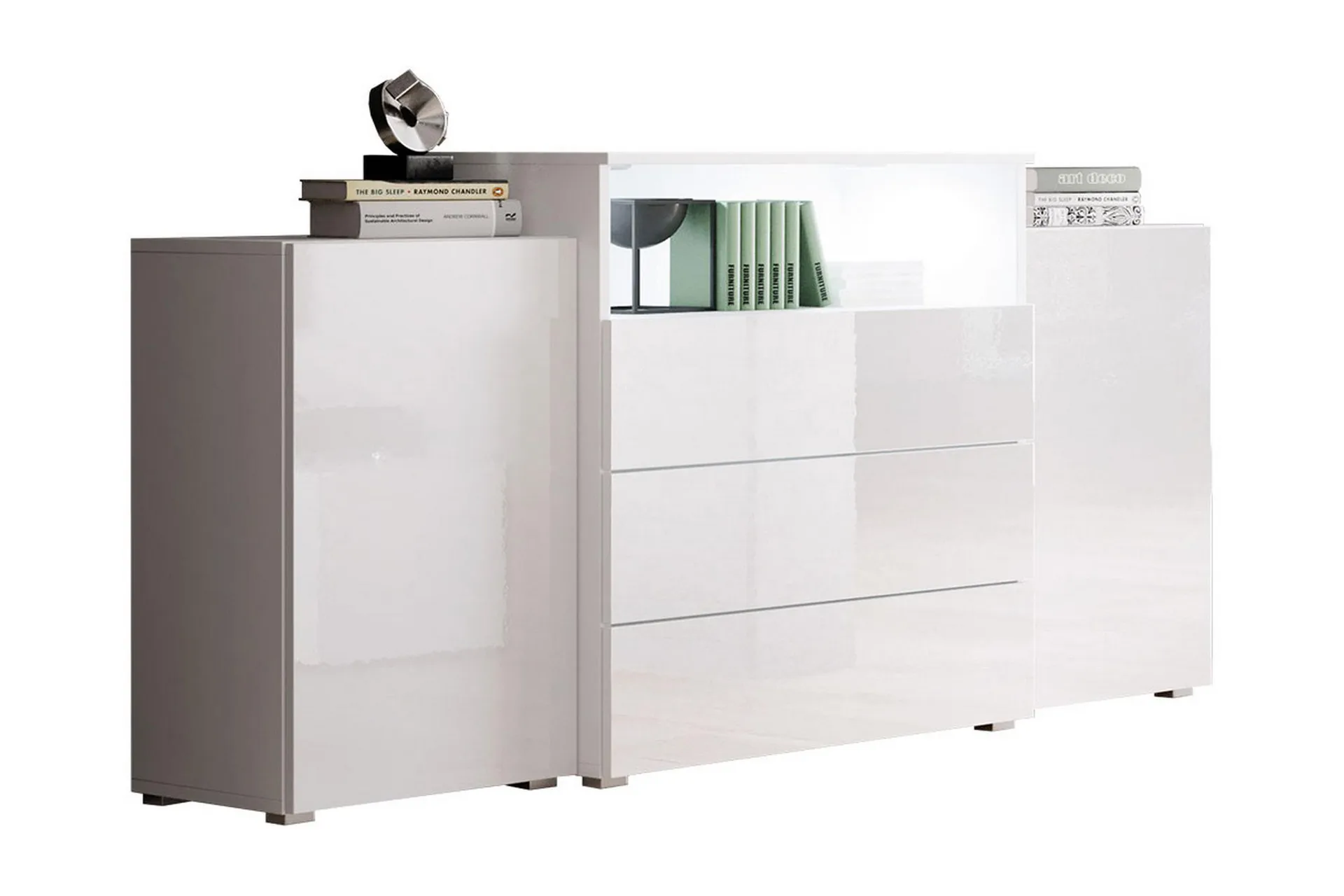 Cadre Photo FRAMO Bois Noir Brillant - Largeur 39 Cm, Hauteur De 10 à 150 Cm, Verre Acrylique