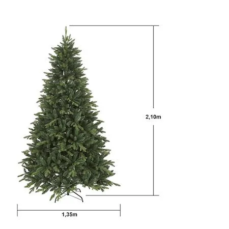 Bergen Plastgran 210 cm - Grön/Svart - Inredning - Julpynt & helgdekoration - Julpynt & juldekoration - Plastgran