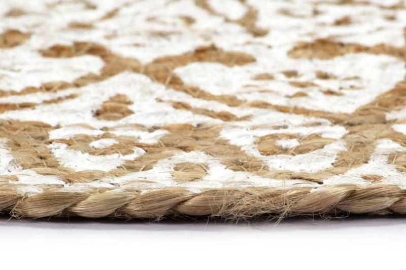 Bordstabletter 6 st vit 38 cm rund jute - Vit - Inredning - Bordsdekoration - Bordstabletter
