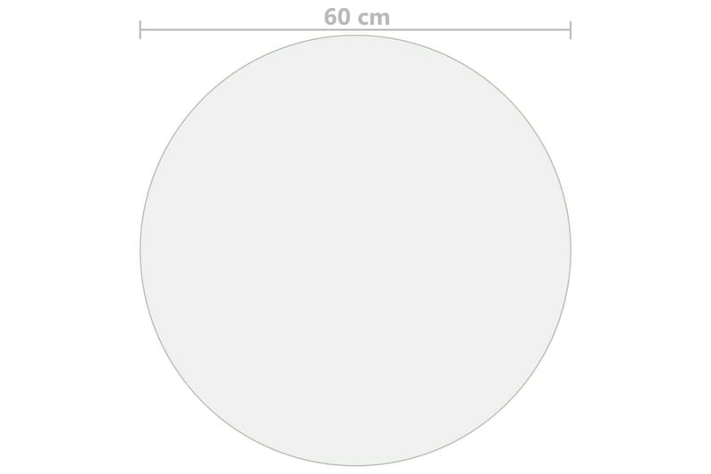 Bordsskydd matt Ã˜ 60 cm 2 mm PVC - Transparent - Inredning - Bordsdekoration - Dukar & löpare - Bordsduk