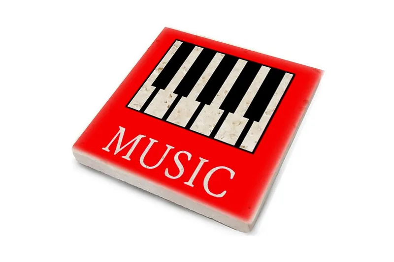 Glasunderlägg 4-pack - Flerfärgad - Inredning - Bordsdekoration - Glasunderlägg