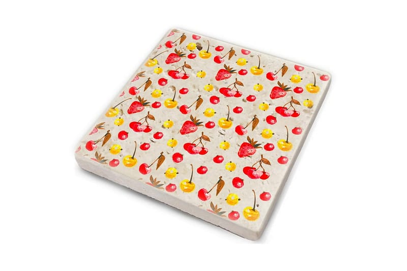 Glasunderlägg 4-pack - Flerfärgad - Inredning - Bordsdekoration - Glasunderlägg