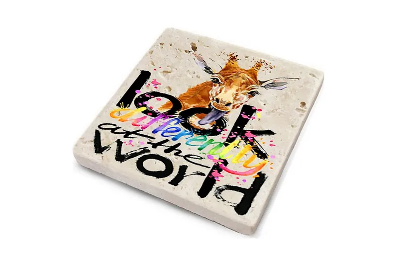 Glasunderlägg 4-pack - Flerfärgad - Inredning - Bordsdekoration - Glasunderlägg