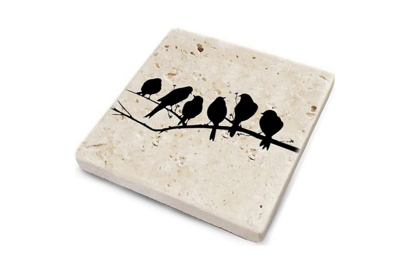 Glasunderlägg 4-pack - Flerfärgad - Inredning - Bordsdekoration - Glasunderlägg