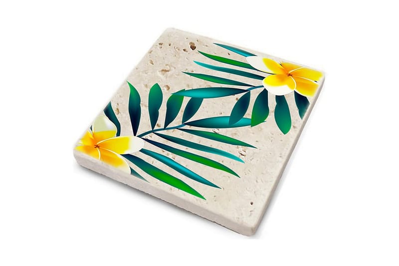 Glasunderlägg 4-pack - Flerfärgad - Inredning - Bordsdekoration - Glasunderlägg