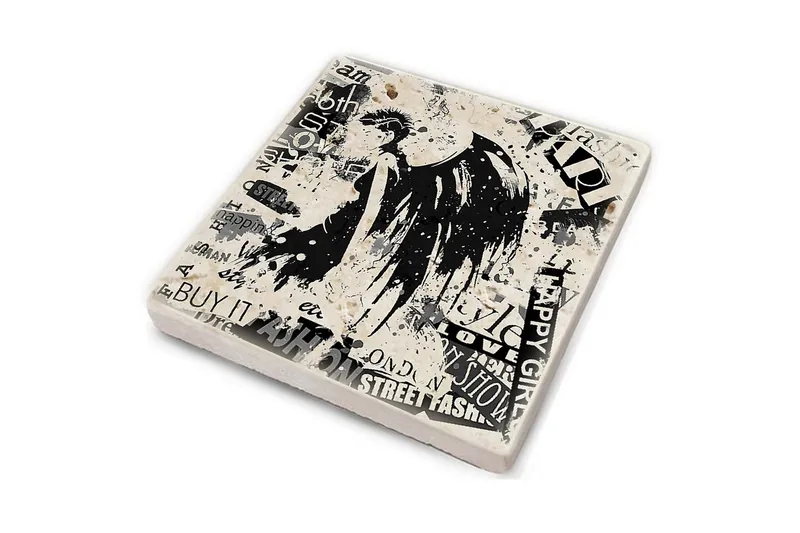 Glasunderlägg 4-pack - Flerfärgad - Inredning - Bordsdekoration - Glasunderlägg