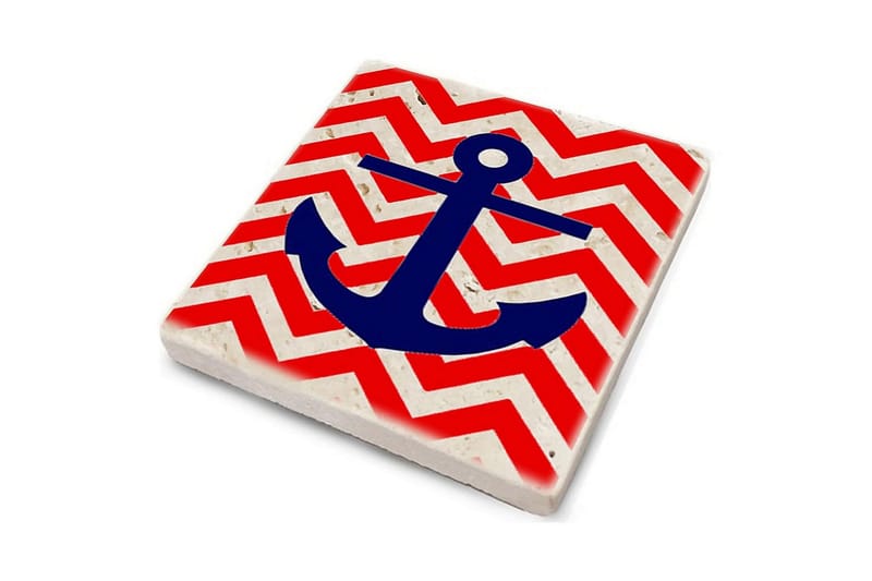 Glasunderlägg 4-pack - Flerfärgad - Inredning - Bordsdekoration - Glasunderlägg