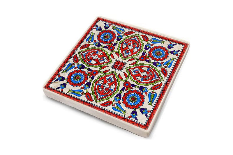 Glasunderlägg 4-pack - Blå/Röd/Grön - Inredning - Bordsdekoration - Glasunderlägg