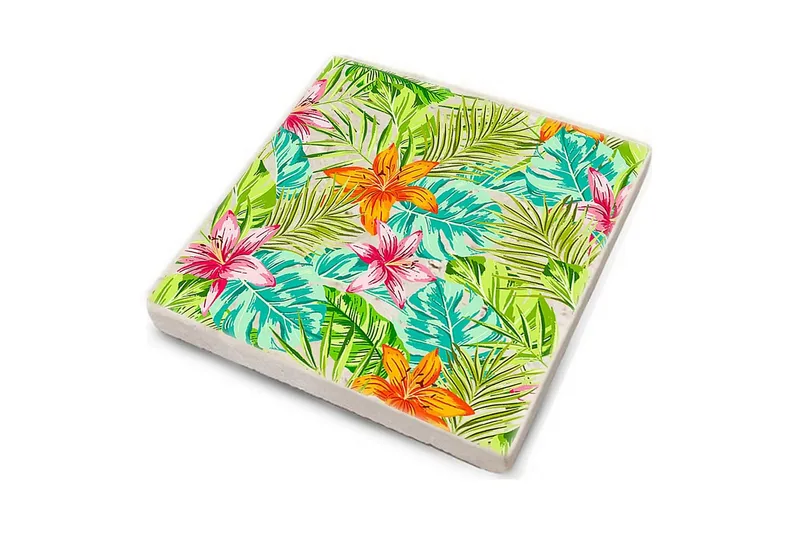 Glasunderlägg 4-pack - Flerfärgad - Inredning - Bordsdekoration - Glasunderlägg