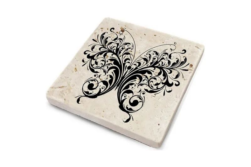 Glasunderlägg 4-pack - Flerfärgad - Inredning - Bordsdekoration - Glasunderlägg