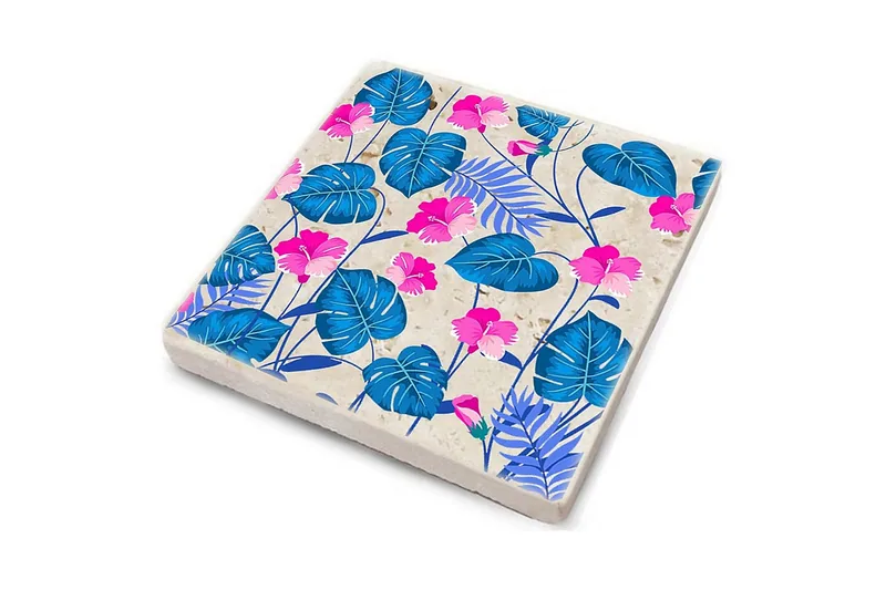 Glasunderlägg 4-pack - Flerfärgad - Inredning - Bordsdekoration - Glasunderlägg