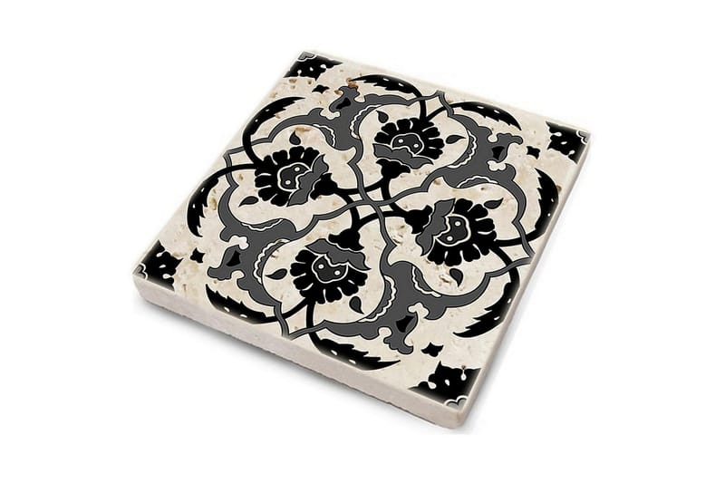 Glasunderlägg 4-pack - Svart/Mörkgrå - Inredning - Bordsdekoration - Glasunderlägg