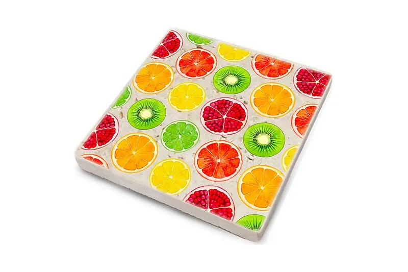 Glasunderlägg 4-pack - Flerfärgad - Inredning - Bordsdekoration - Glasunderlägg