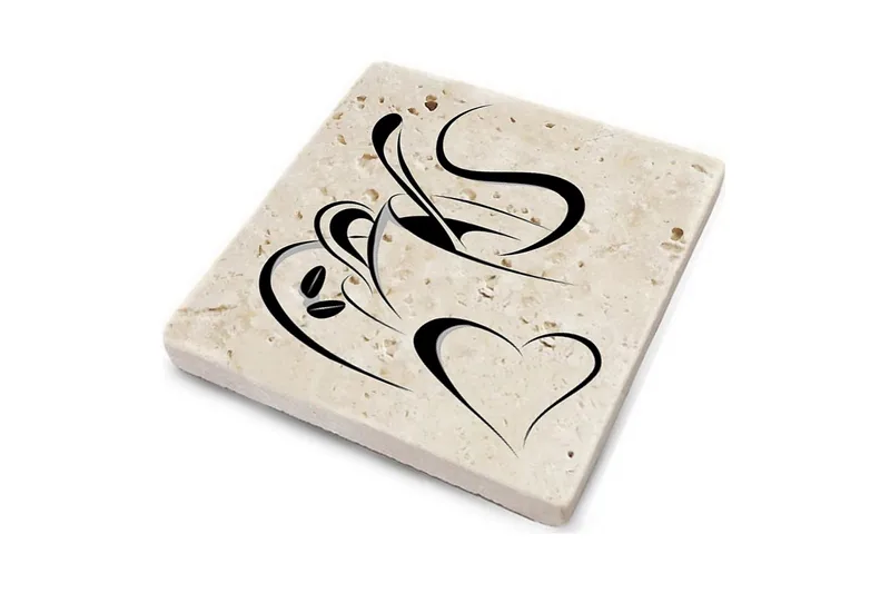 Glasunderlägg 4-pack - Flerfärgad - Inredning - Bordsdekoration - Glasunderlägg