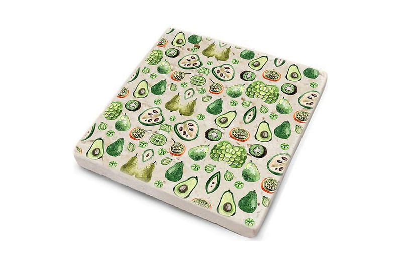 Glasunderlägg 4-pack - Flerfärgad - Inredning - Bordsdekoration - Glasunderlägg