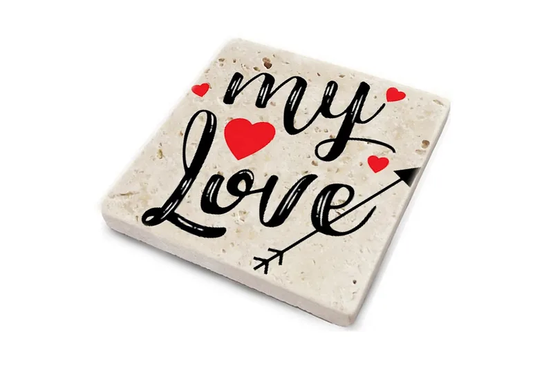 Glasunderlägg 4-pack - Flerfärgad - Inredning - Bordsdekoration - Glasunderlägg