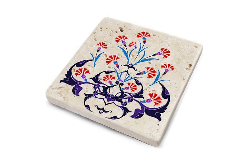 Glasunderlägg 4-pack - Flerfärgad - Inredning - Bordsdekoration - Glasunderlägg