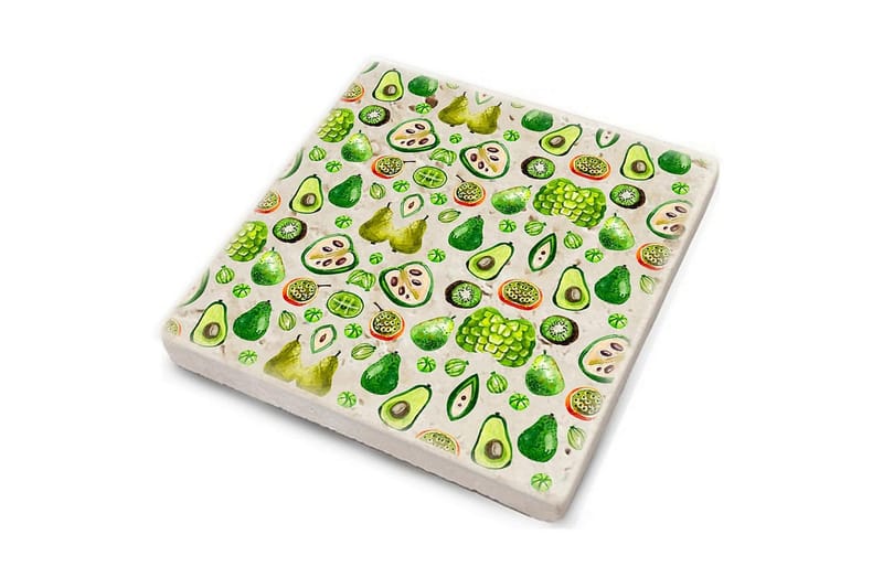 Glasunderlägg 4-pack - Flerfärgad - Inredning - Bordsdekoration - Glasunderlägg