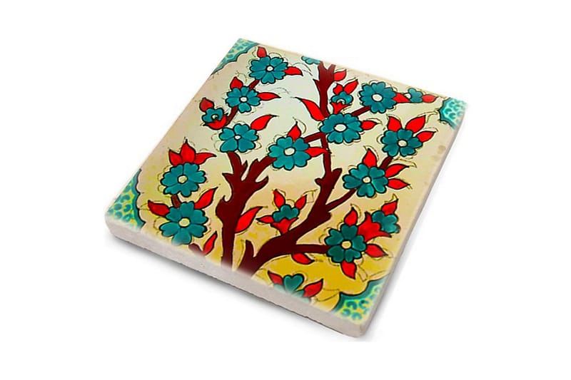 Glasunderlägg 4-pack - Flerfärgad - Inredning - Bordsdekoration - Glasunderlägg