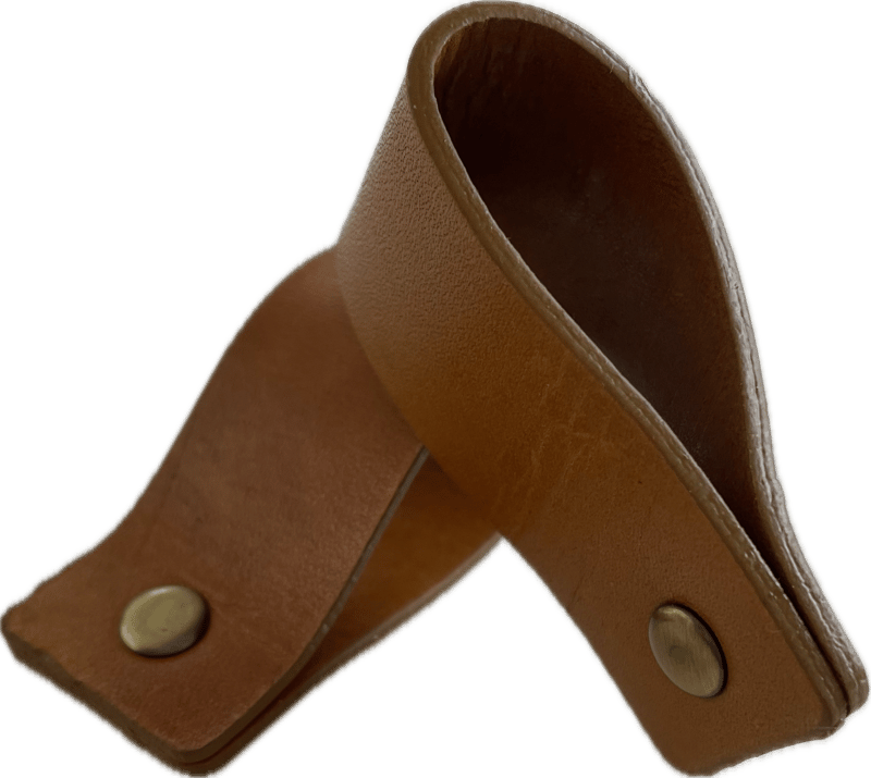 Servettring läder med platt spänne - brun - Inredning - Bordsdekoration - Servettring