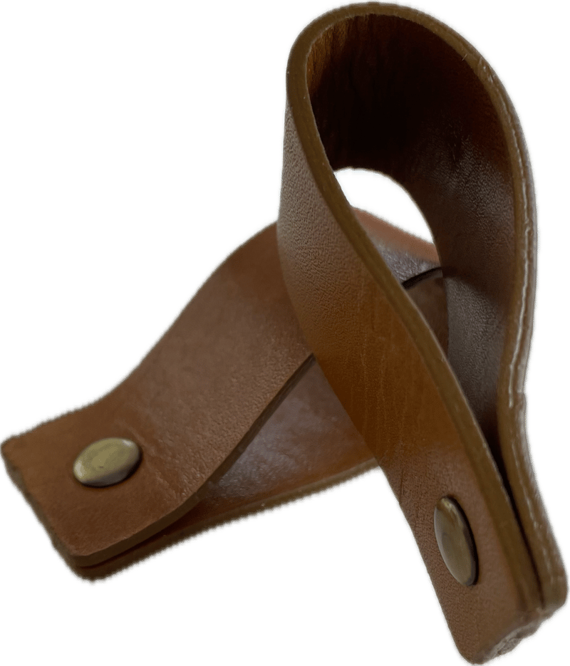 Servettring läder med platt spänne - brun - Inredning - Bordsdekoration - Servettring