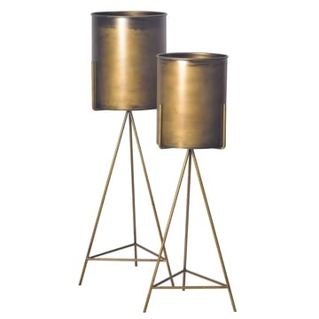 Corino Vas 89 cm Set om 2 - Guldfärgad - Inredning - Kruka & ytterkruka