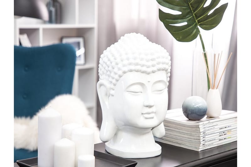 Buddha Figur 24|24|41 cm - Vit - Inredning - Dekoration & inredningsdetaljer