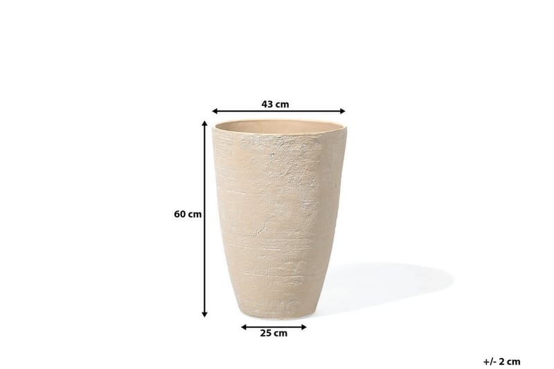Camia Kruka 43 cm - Beige - Inredning - Dekoration & inredningsdetaljer