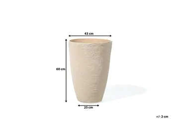Camia Kruka 43 cm - Beige - Trädgård & spabad - Trädgårdsskötsel - Odling - Planteringskärl & blomkruka - Stor blomkruka