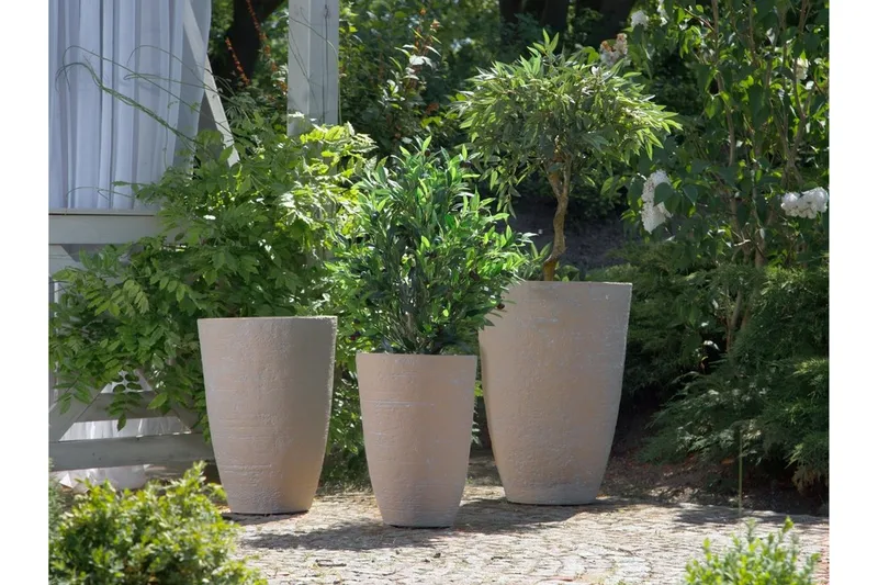 Camia Kruka 43 cm - Beige - Trädgård & spabad - Trädgårdsskötsel - Odling - Planteringskärl & blomkruka - Stor blomkruka