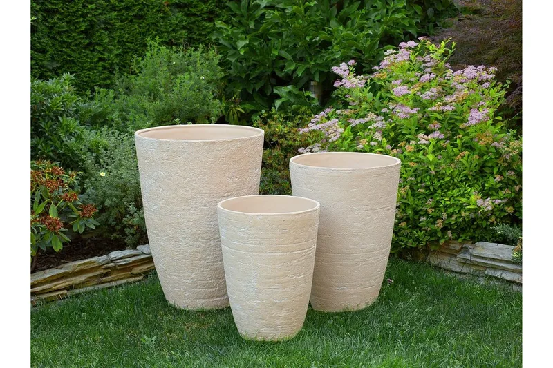 Camia Kruka 51 cm - Beige - Trädgård & spabad - Trädgårdsskötsel - Odling - Planteringskärl & blomkruka - Stor blomkruka