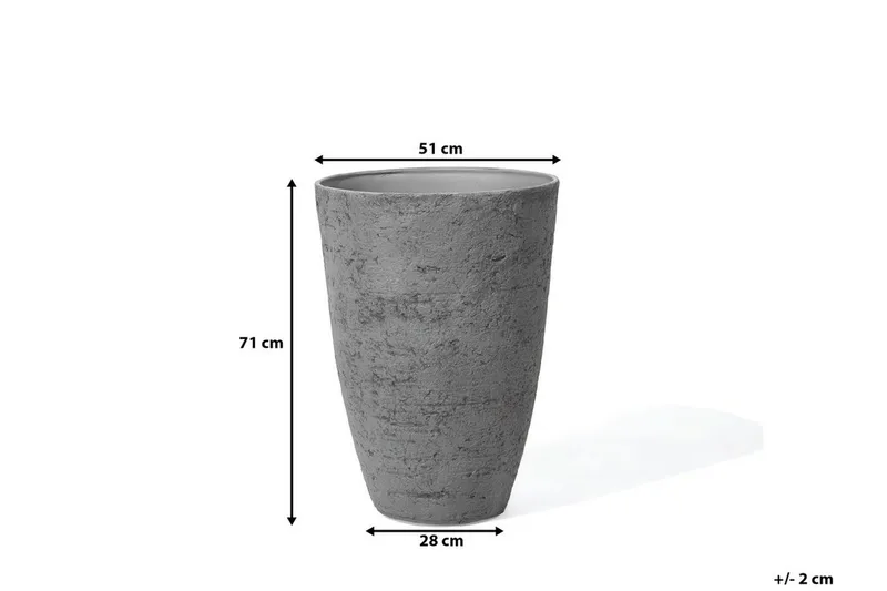 Camia Kruka 51 cm - Grå - Trädgård & spabad - Trädgårdsskötsel - Odling - Planteringskärl & blomkruka - Stor blomkruka